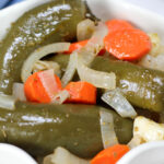 Jalapeños en escabeche or marinated jalapeños in vinegar