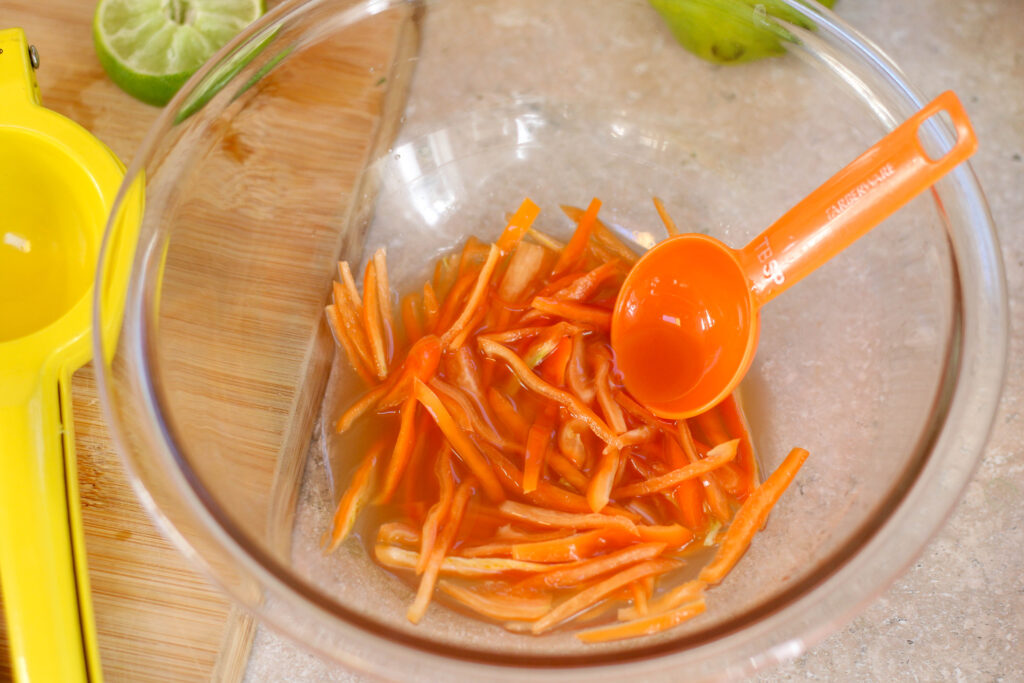 sliced habanero in a glass bowl
